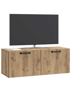 Mobile Porta TV da Muro Rovere Artigianale 78,5 x 31 x 30 cm 2