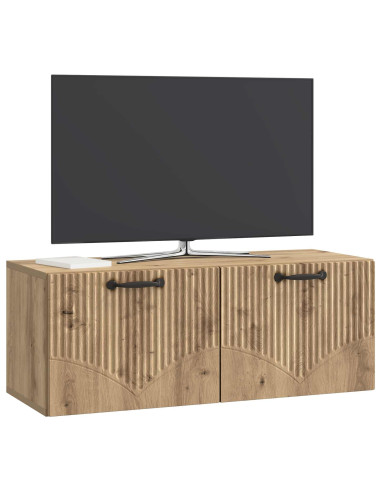 Mobile Porta TV da Muro Rovere Artigianale 78,5 x 31 x 30 cm