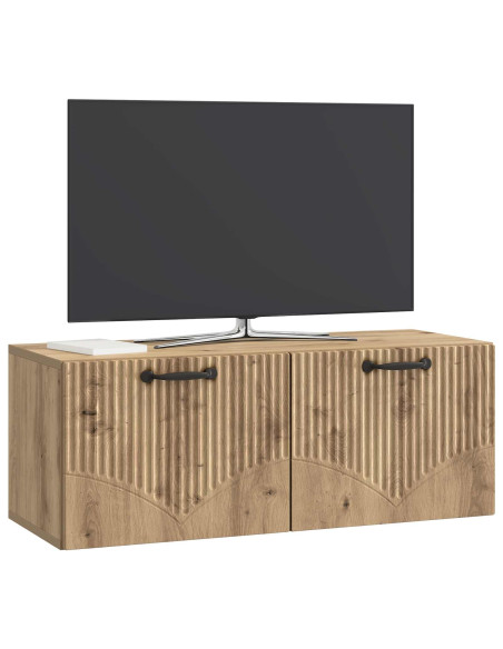 Mobile Porta TV da Muro Rovere Artigianale 78,5 x 31 x 30 cm