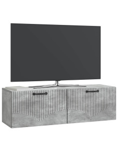 Mobile Porta TV da Muro Grigio Cemento 98 x 31 x 30 cm 2