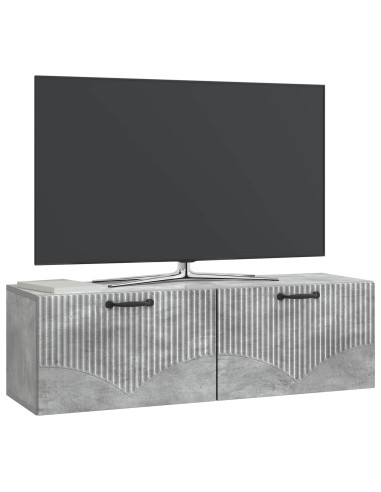 Mobile Porta TV da Muro Grigio Cemento 98 x 31 x 30 cm