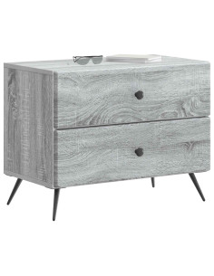 Armadio da Notte con cassetto Grigio Sonoma 62 x 34,5 x 47,5 cm 2