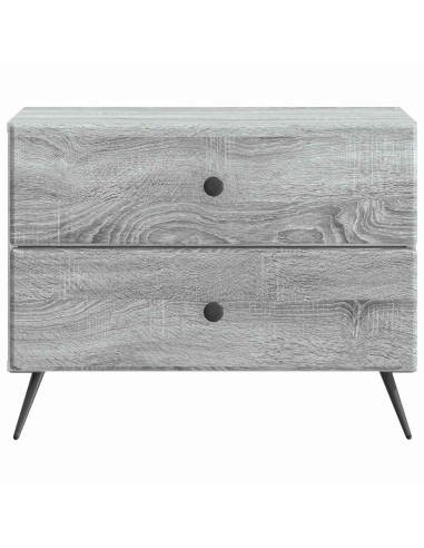Armadio da Notte con cassetto Grigio Sonoma 62 x 34,5 x 47,5 cm