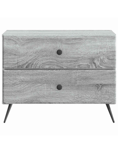 Armadio da Notte con cassetto Grigio Sonoma 62 x 34,5 x 47,5 cm