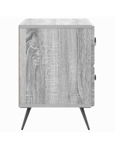 Armadio da Notte con cassetto Grigio Sonoma 62 x 34,5 x 47,5 cm