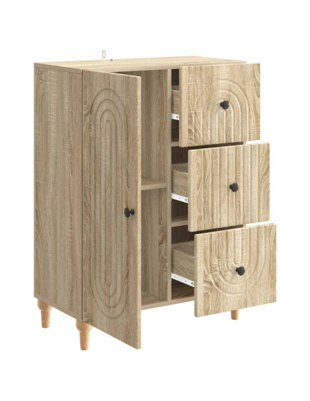 Credenza Rovere Sonoma 66 x 34,5 x 90 cm Legno ingegnerizzato