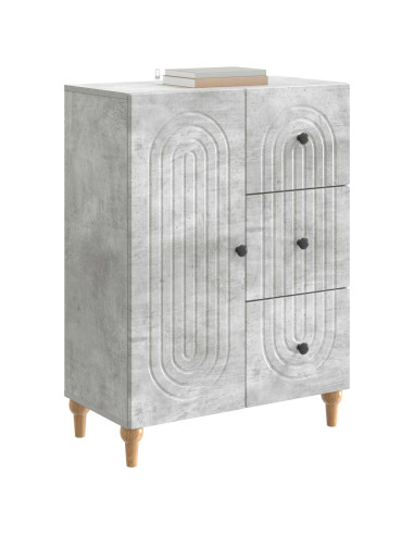 Credenza Grigio Cemento 66 x 34,5 x 90 cm Legno ingegnerizzato
