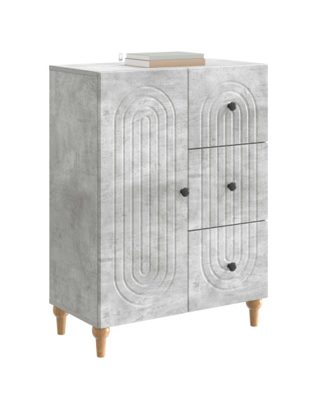 Credenza Grigio Cemento 66 x 34,5 x 90 cm Legno ingegnerizzato