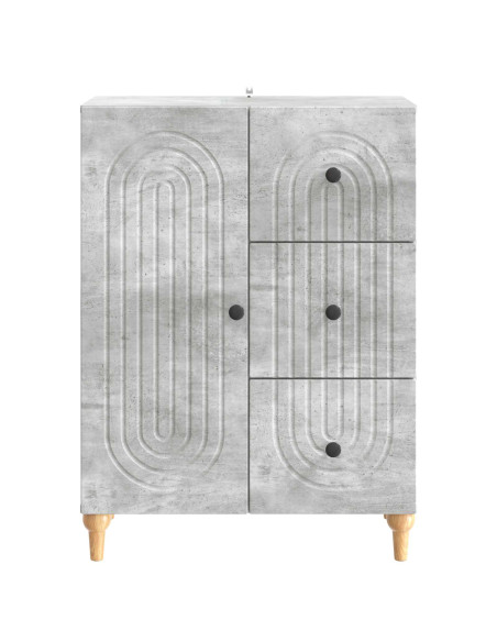 Credenza Grigio Cemento 66 x 34,5 x 90 cm Legno ingegnerizzato