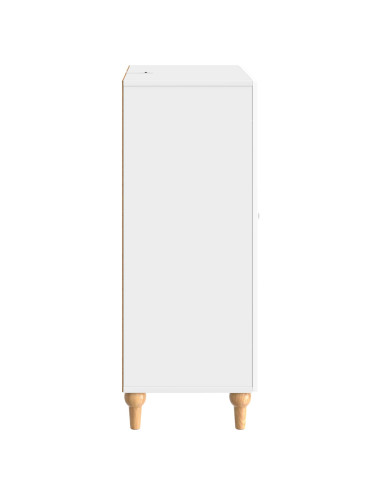 Credenza Bianco Lucido 66 x 34,5 x 90 cm Legno ingegnerizzato