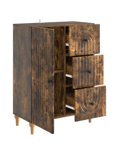 Credenza Rovere Fumo 66 x 34,5 x 90 cm Legno ingegnerizzato