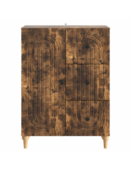 Credenza Rovere Fumo 66 x 34,5 x 90 cm Legno ingegnerizzato