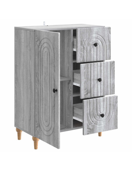 Credenza Grigio Sonoma 66 x 34,5 x 90 cm Legno ingegnerizzato