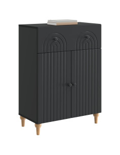 Credenza Nero 66 x 34,5 x 90 cm Legno ingegnerizzato 2