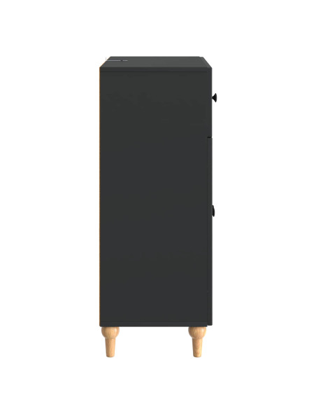 Credenza Nero 66 x 34,5 x 90 cm Legno ingegnerizzato