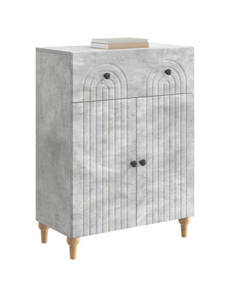 Credenza Grigio Cemento 66 x 34,5 x 90 cm Legno ingegnerizzato