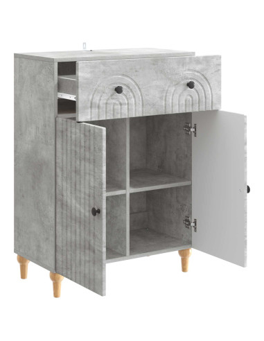 Credenza Grigio Cemento 66 x 34,5 x 90 cm Legno ingegnerizzato