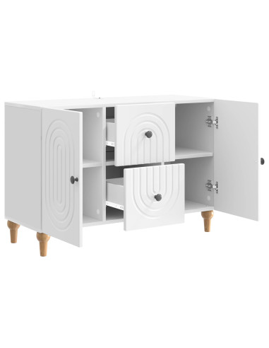 Mobile TV Bianco Lucido 89 x 34,5 x 60 cm Legno ingegnerizzato