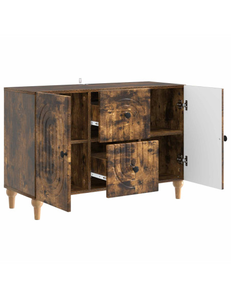 Mobile TV Rovere Fumo 89 x 34,5 x 60 cm Legno ingegnerizzato