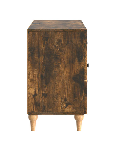 Mobile TV Rovere Fumo 89 x 34,5 x 60 cm Legno ingegnerizzato