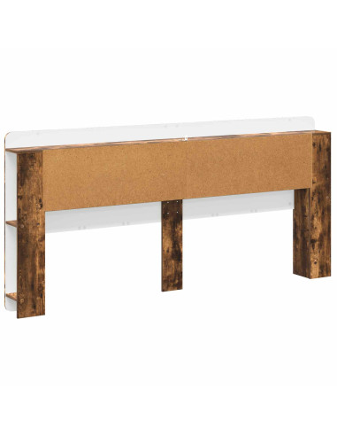 Testata del letto Rovere Fumo Legno ingegnerizzato