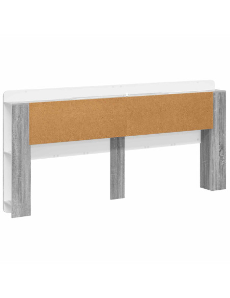 Testata del letto Grigio Sonoma Legno ingegnerizzato