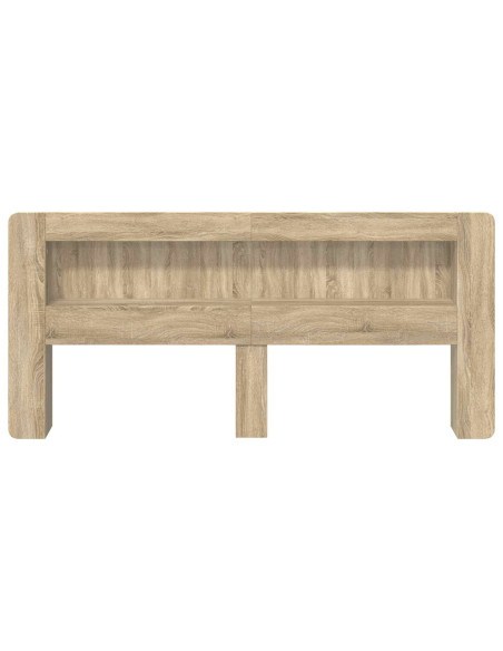 Testata del letto Rovere Sonoma Legno ingegnerizzato