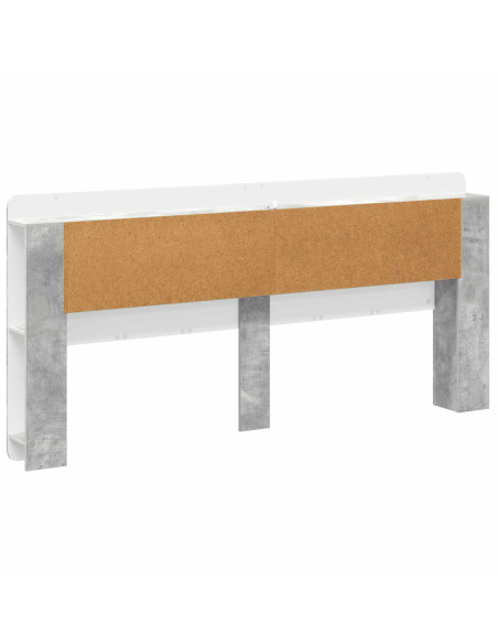 Testata del letto Grigio Cemento Legno ingegnerizzato