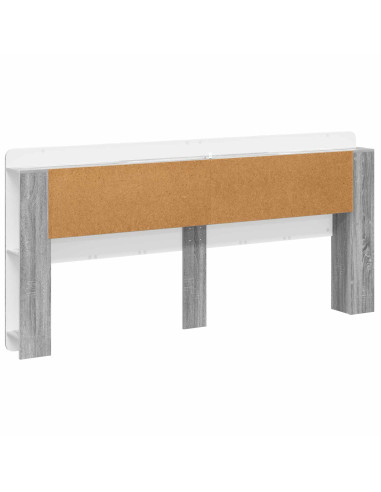 Testata del letto Grigio Sonoma Legno ingegnerizzato