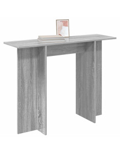 Tavolo consolle Grigio Sonoma 100 x 30 x 75 cm 2