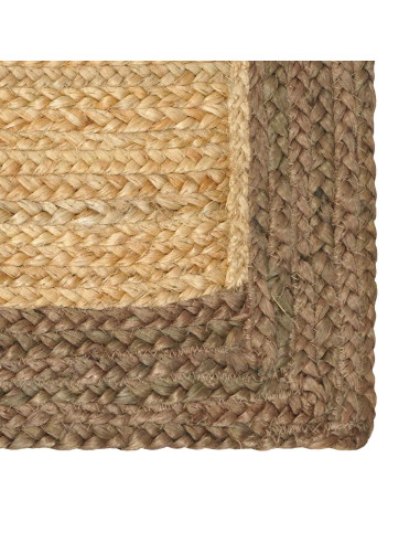 Tappeti per area Naturale e Grigio 160 x 160 cm Juta
