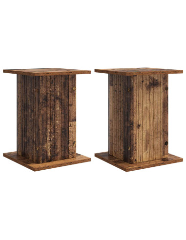 Supporto per piante 2 pcs Legno antico 30,5 x 30 x 43 cm