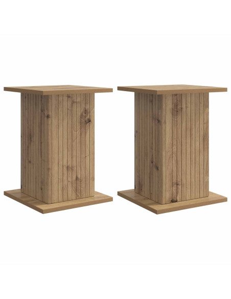 Supporto per piante 2 pcs Rovere Artigianale 30,5 x 30 x 43 cm