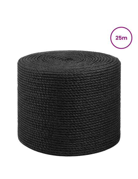 Corda di Juta 6 Nero 100% juta Tossa