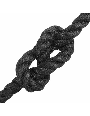 Corda di Juta 10 Nero 100% juta Tossa