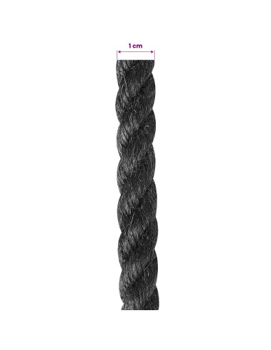 Corda di Juta 10 Nero 100% juta Tossa