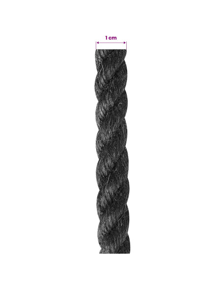 Corda di Juta 10 Nero 100% juta Tossa