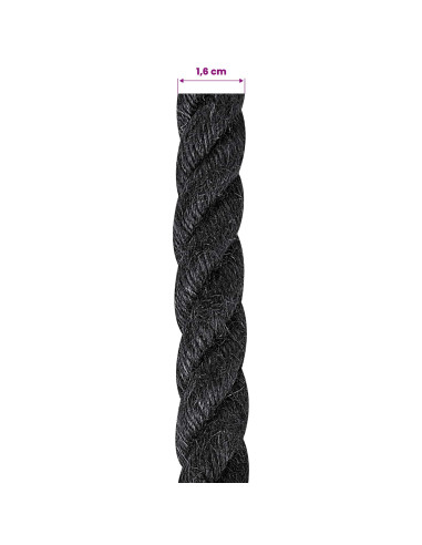 Corda di Juta 16 Nero 100% juta Tossa