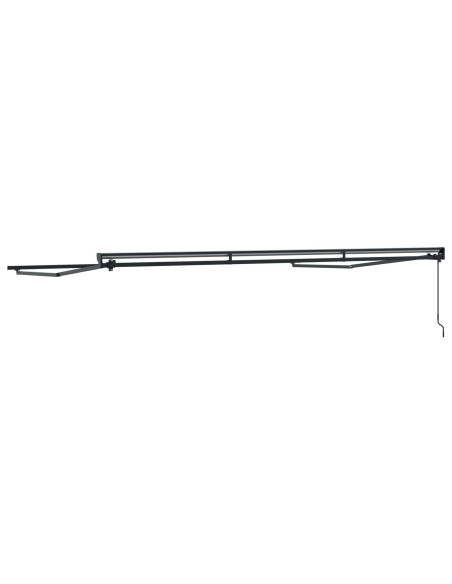 Telaio di tenda manuale Regolabile Antracite 4 x 2 m Acciaio