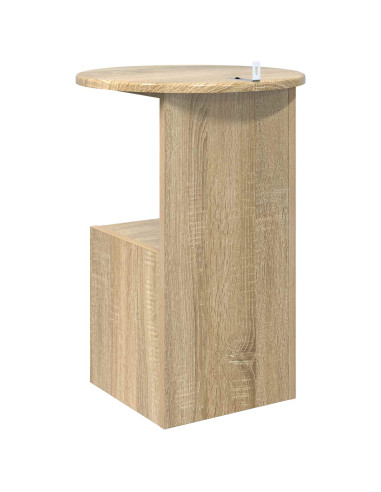 Tavolo laterale Rovere Sonoma Ø 39,5 x 55 cm