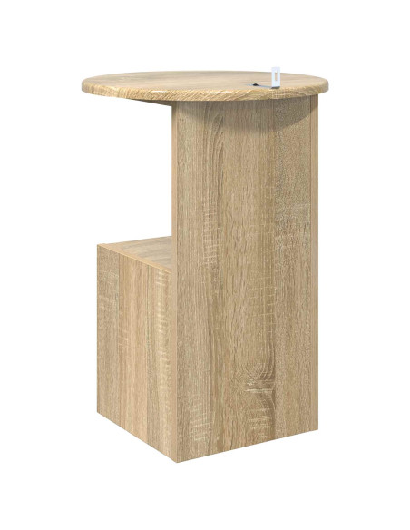 Tavolo laterale Rovere Sonoma Ø 39,5 x 55 cm