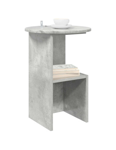 Tavolo laterale Grigio Cemento Ø 39,5 x 55 cm