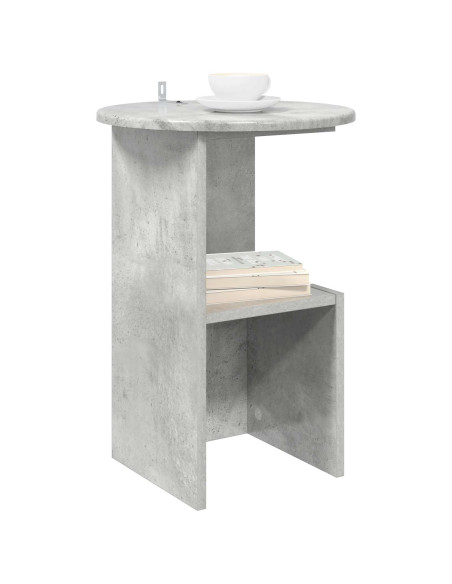 Tavolo laterale Grigio Cemento Ø 39,5 x 55 cm
