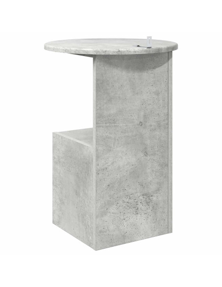 Tavolo laterale Grigio Cemento Ø 39,5 x 55 cm
