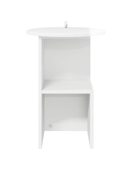 Tavolo laterale Bianco Lucido Ø 39,5 x 55 cm