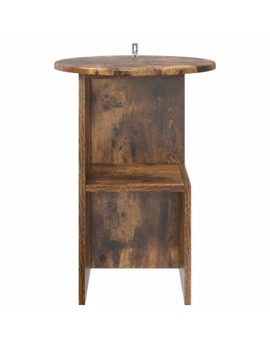 Tavolo laterale Rovere Fumo Ø 39,5 x 55 cm Legno ingegnerizzato