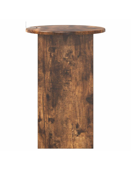 Tavolo laterale Rovere Fumo Ø 39,5 x 55 cm Legno ingegnerizzato
