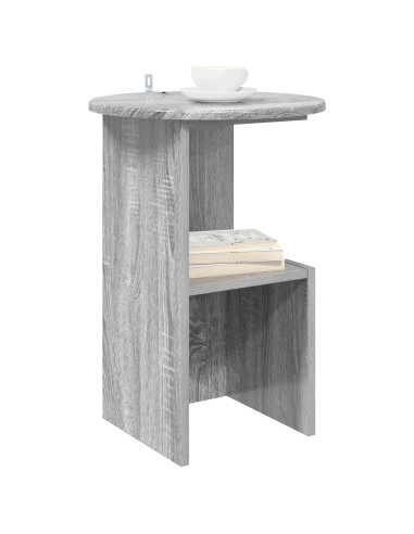 Tavolo laterale Grigio Sonoma Ø 39,5 x 55 cm