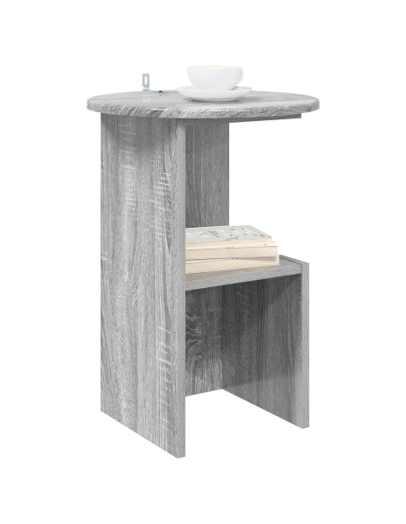 Tavolo laterale Grigio Sonoma Ø 39,5 x 55 cm