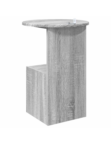 Tavolo laterale Grigio Sonoma Ø 39,5 x 55 cm